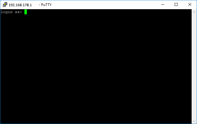 Putty SSH-Login